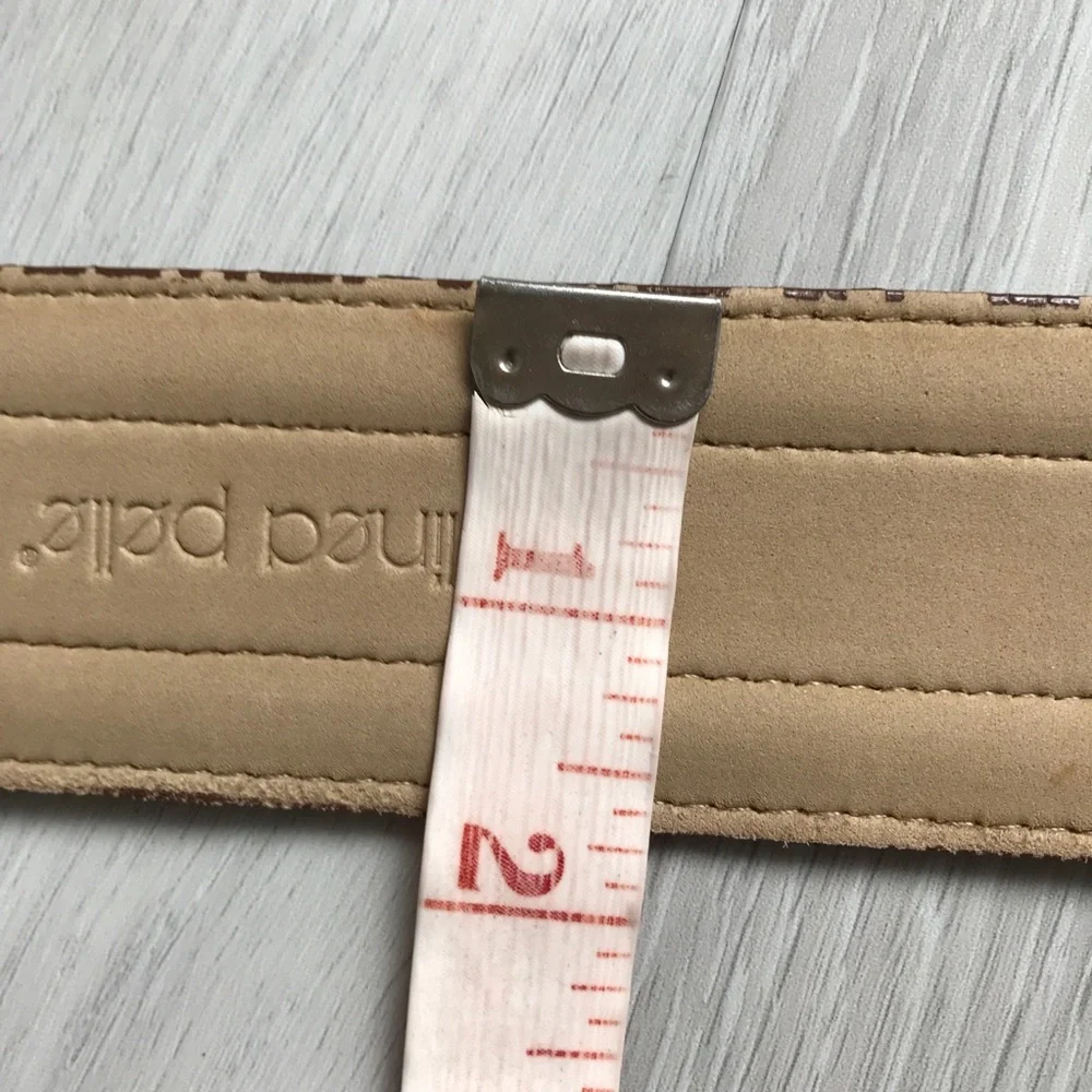 LINEA PELLE BROWN SUEDE LEATHER WIDE BELT WOMENS SMALL